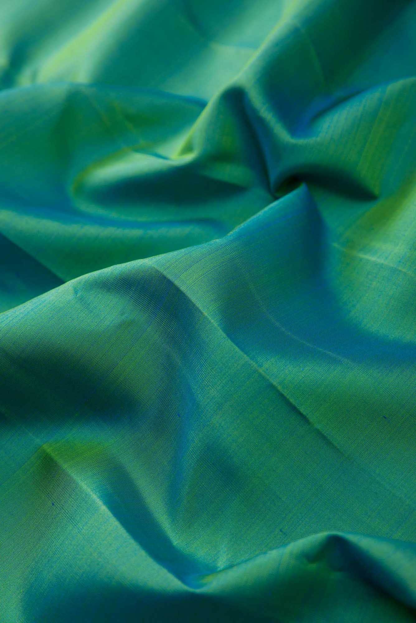 Green Kanchipuram Silk Dress Material