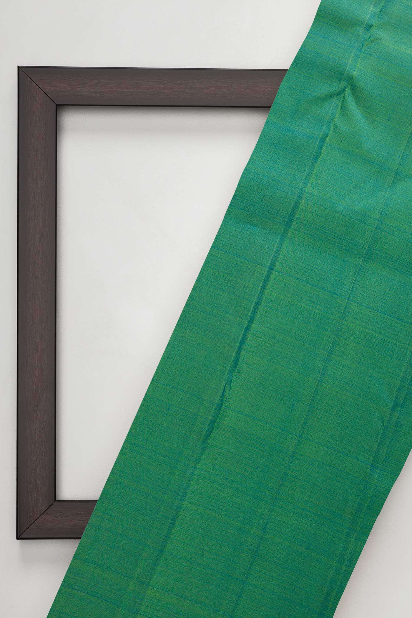Green Kanchipuram Silk Dress Material