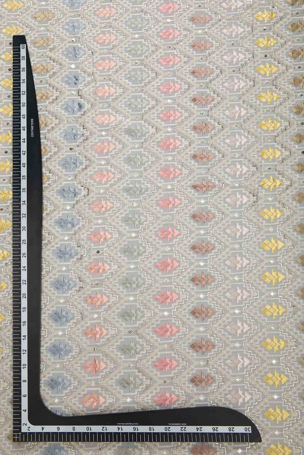 Grey Georgette Dress Material