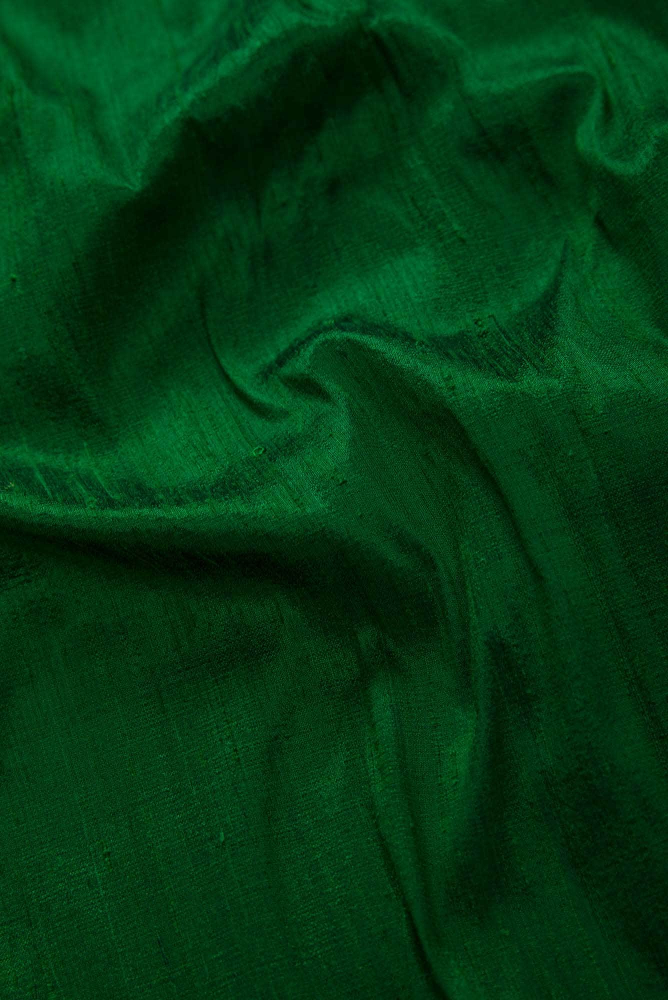 Green Raw Silk Dress Material