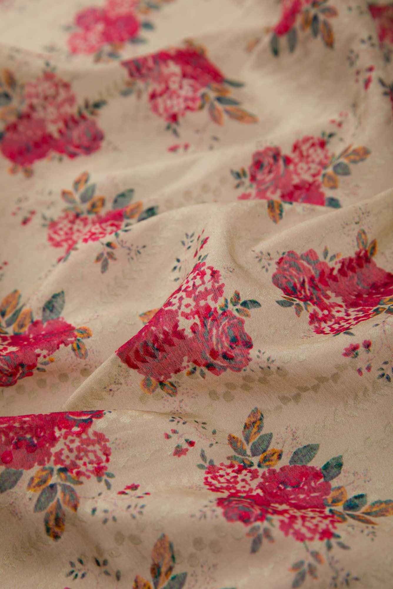 Sandal Chanderi Silk Dress Material