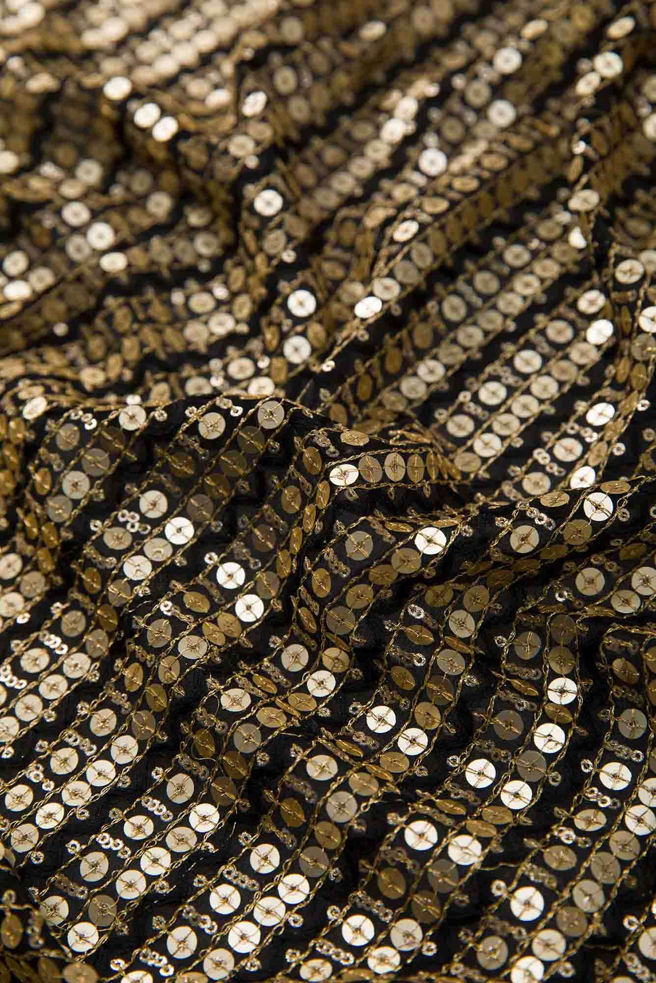 Black Georgette Dress Material