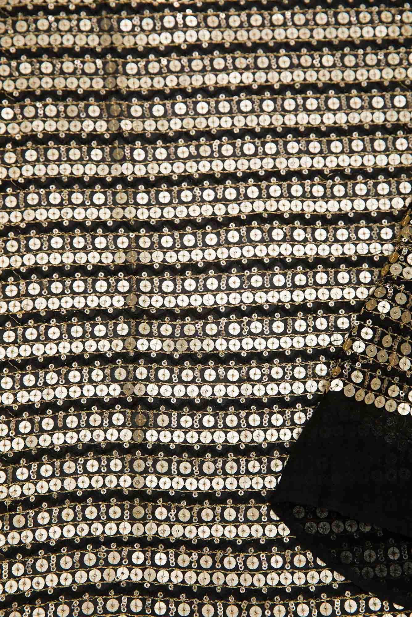 Black Georgette Dress Material