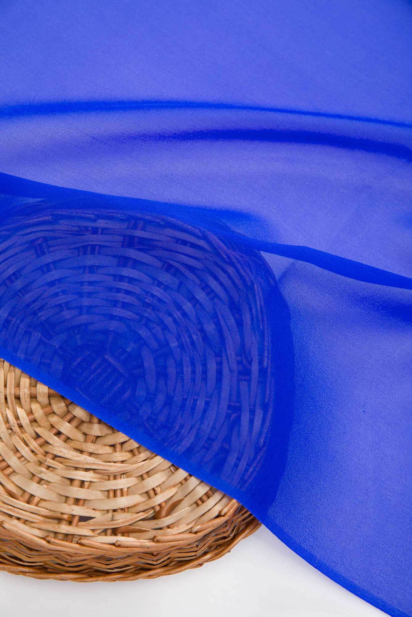Royal Blue Mysore Georgette Dress Material