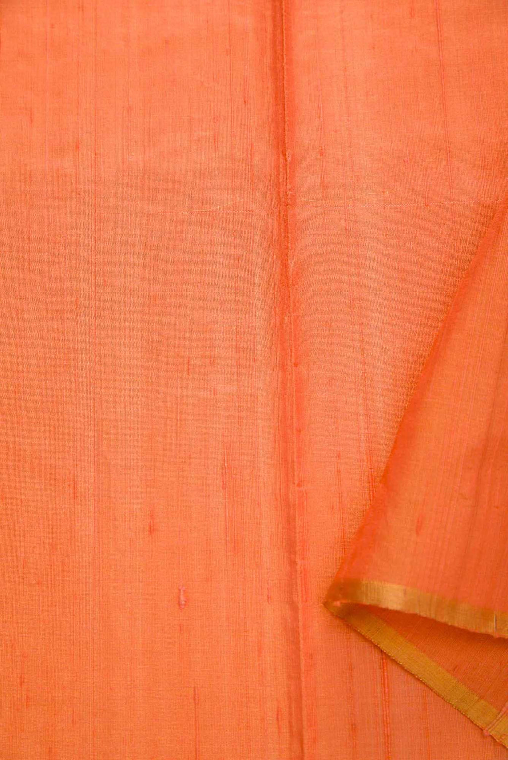 Peach Raw Silk Dress Material