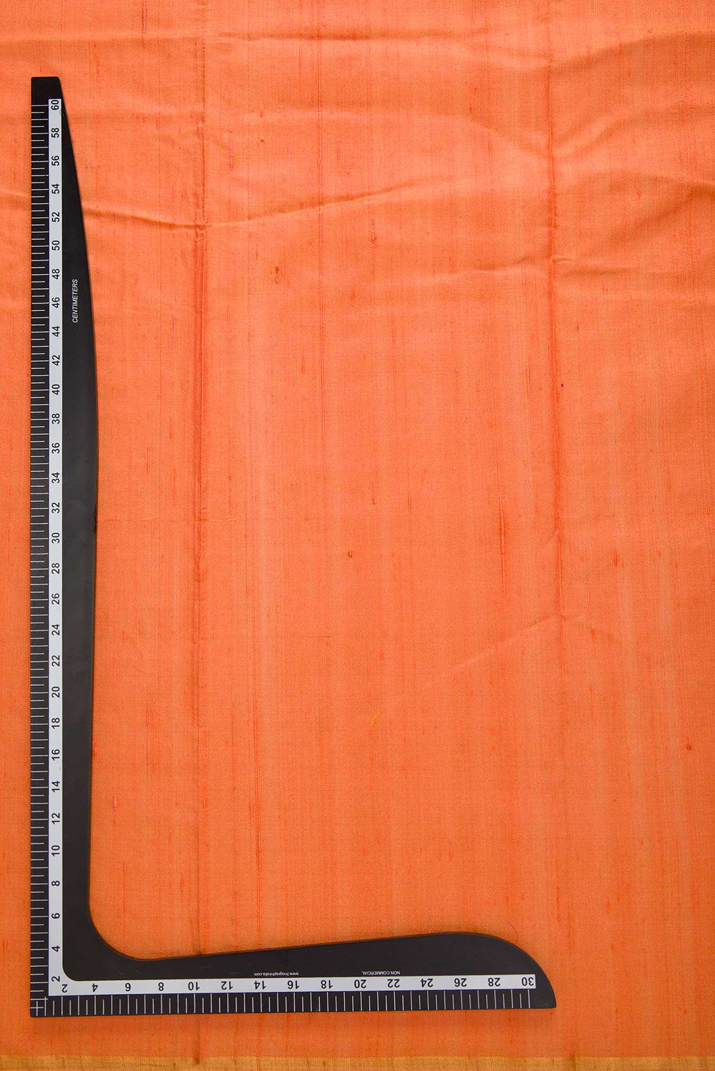 Peach Raw Silk Dress Material
