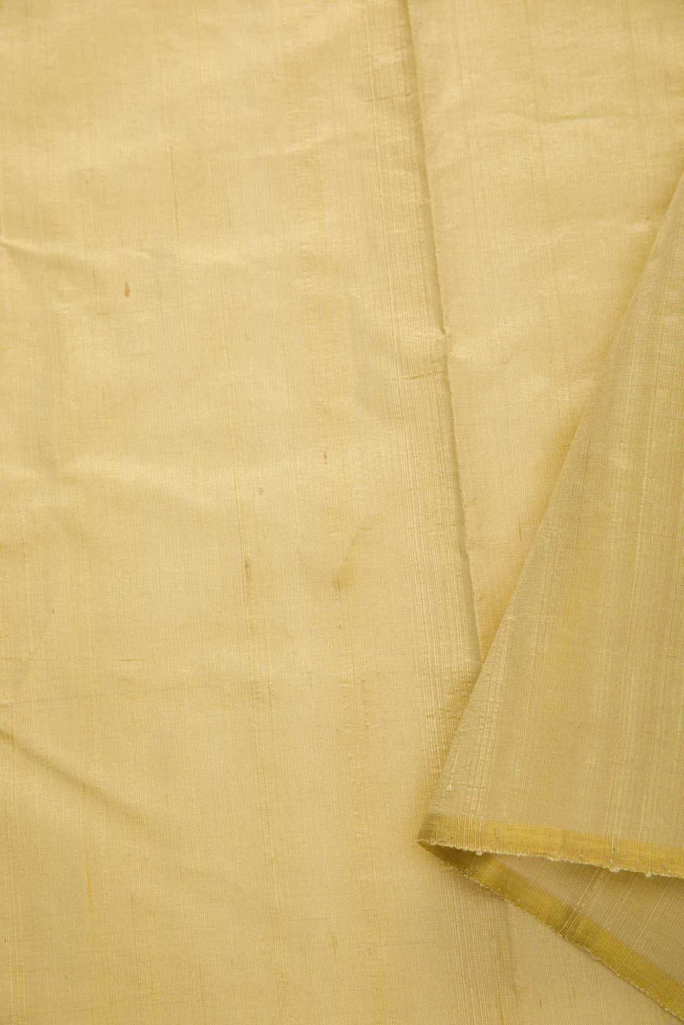 Gold Raw Silk Dress Material