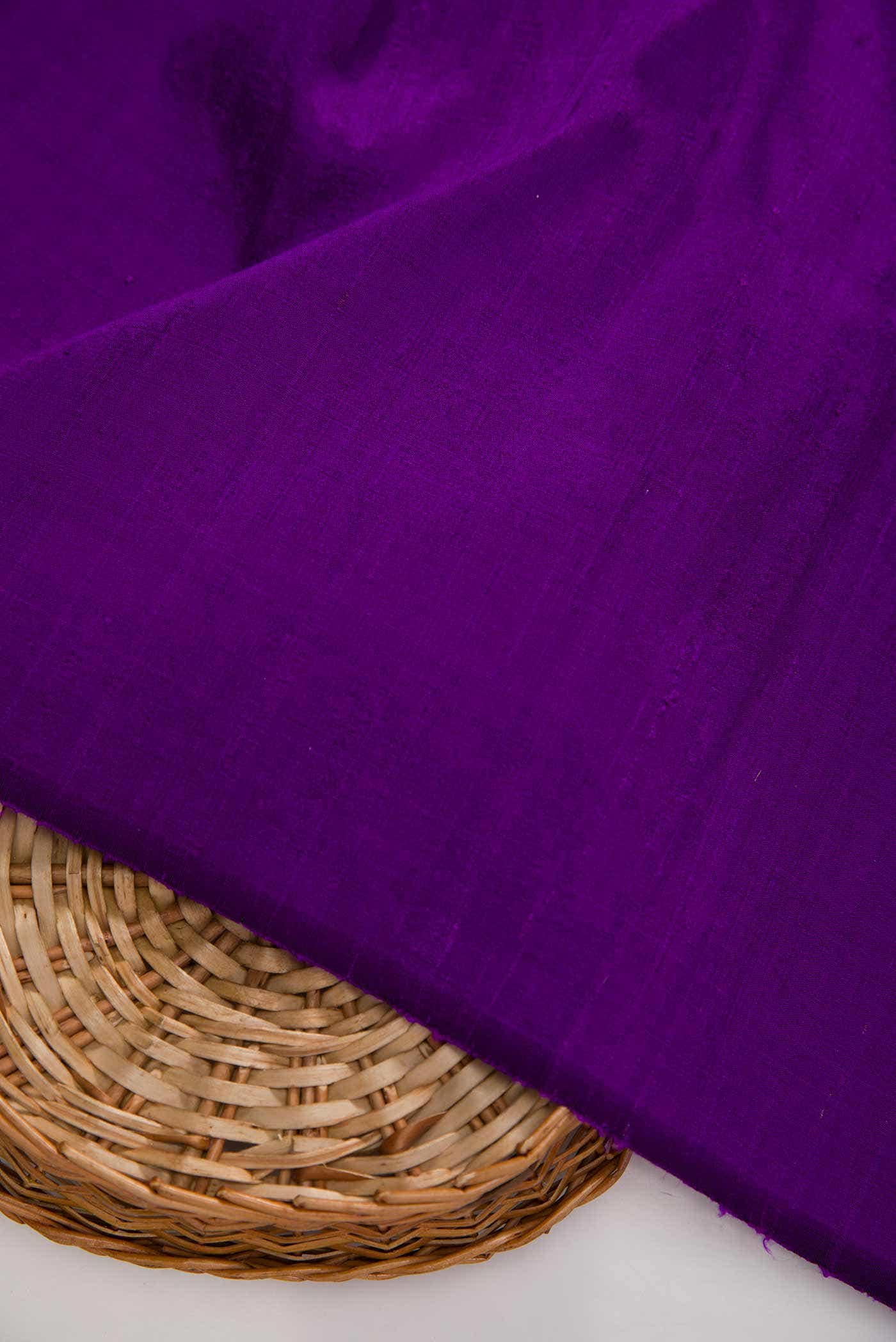 Violet Raw Silk Dress Material