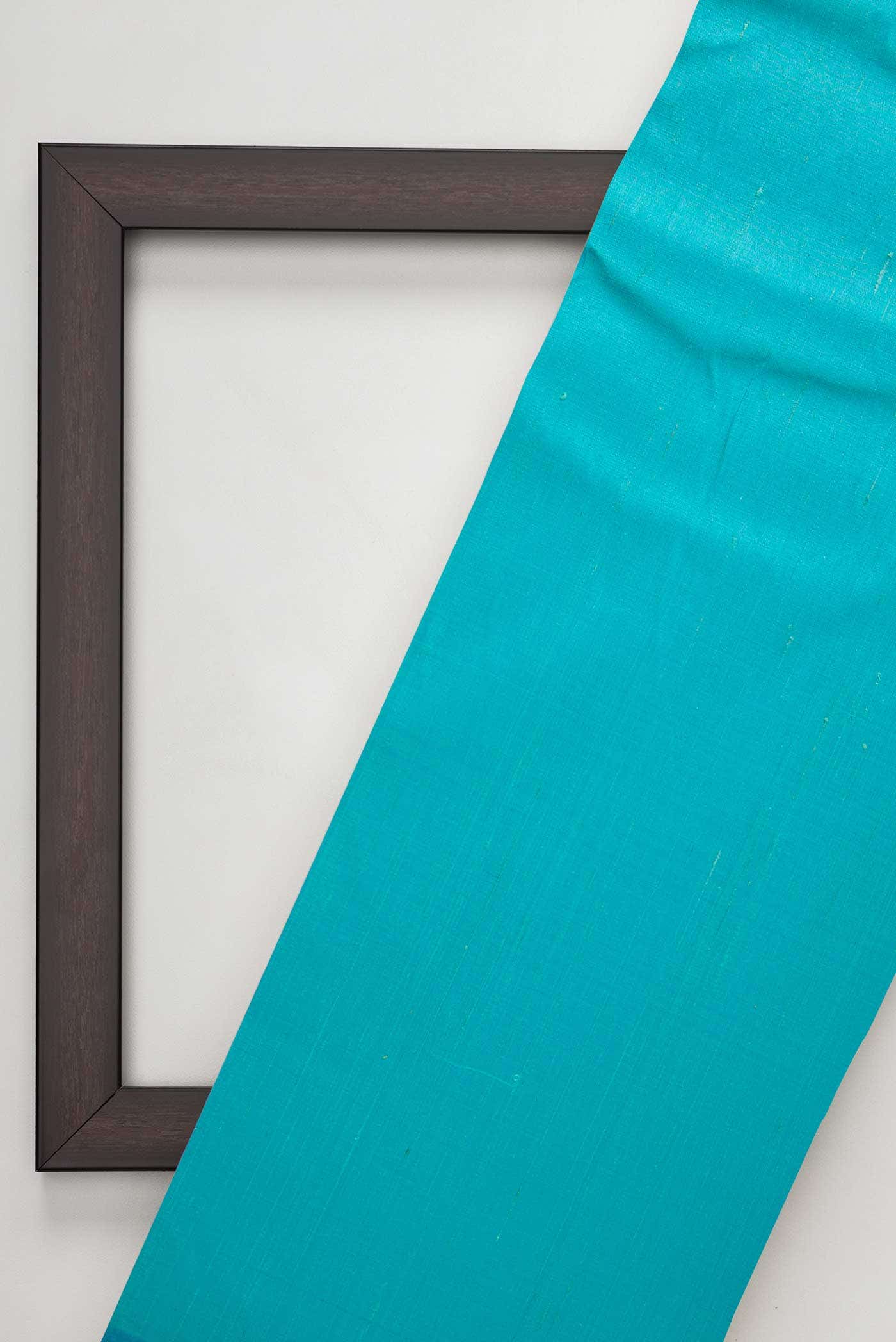Sky Blue Raw Silk Dress Material
