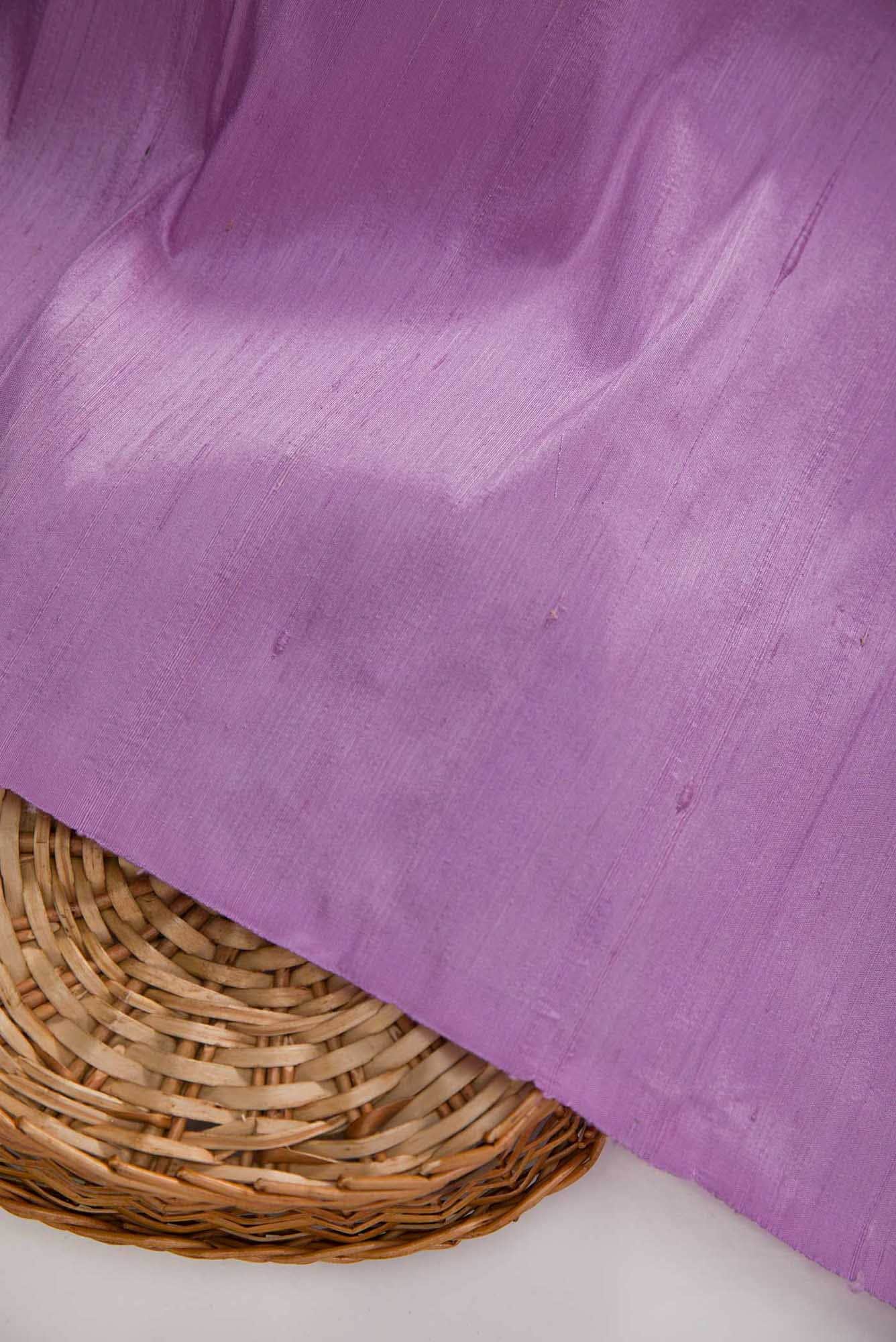 Lavender Raw Silk Dress Material