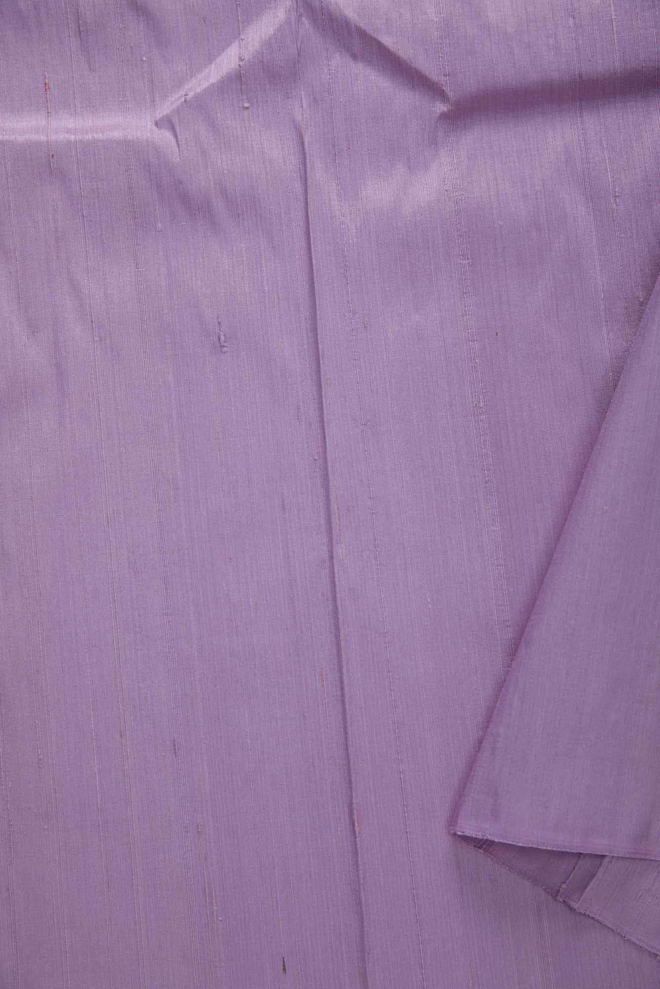 Lavender Raw Silk Dress Material