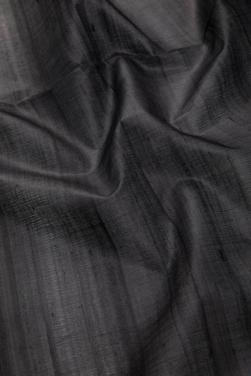 Black Tussar Silk Dress Material