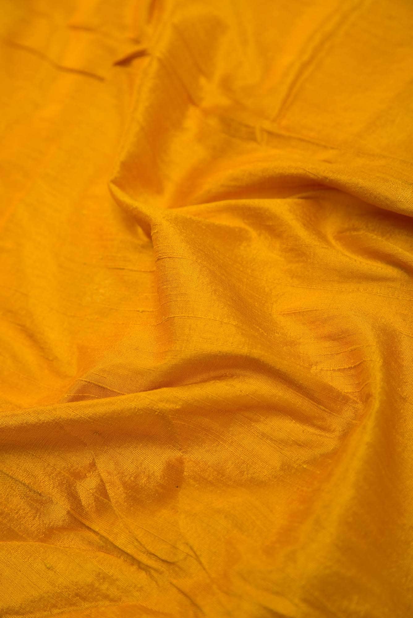 Yellow Raw Silk Dress Material