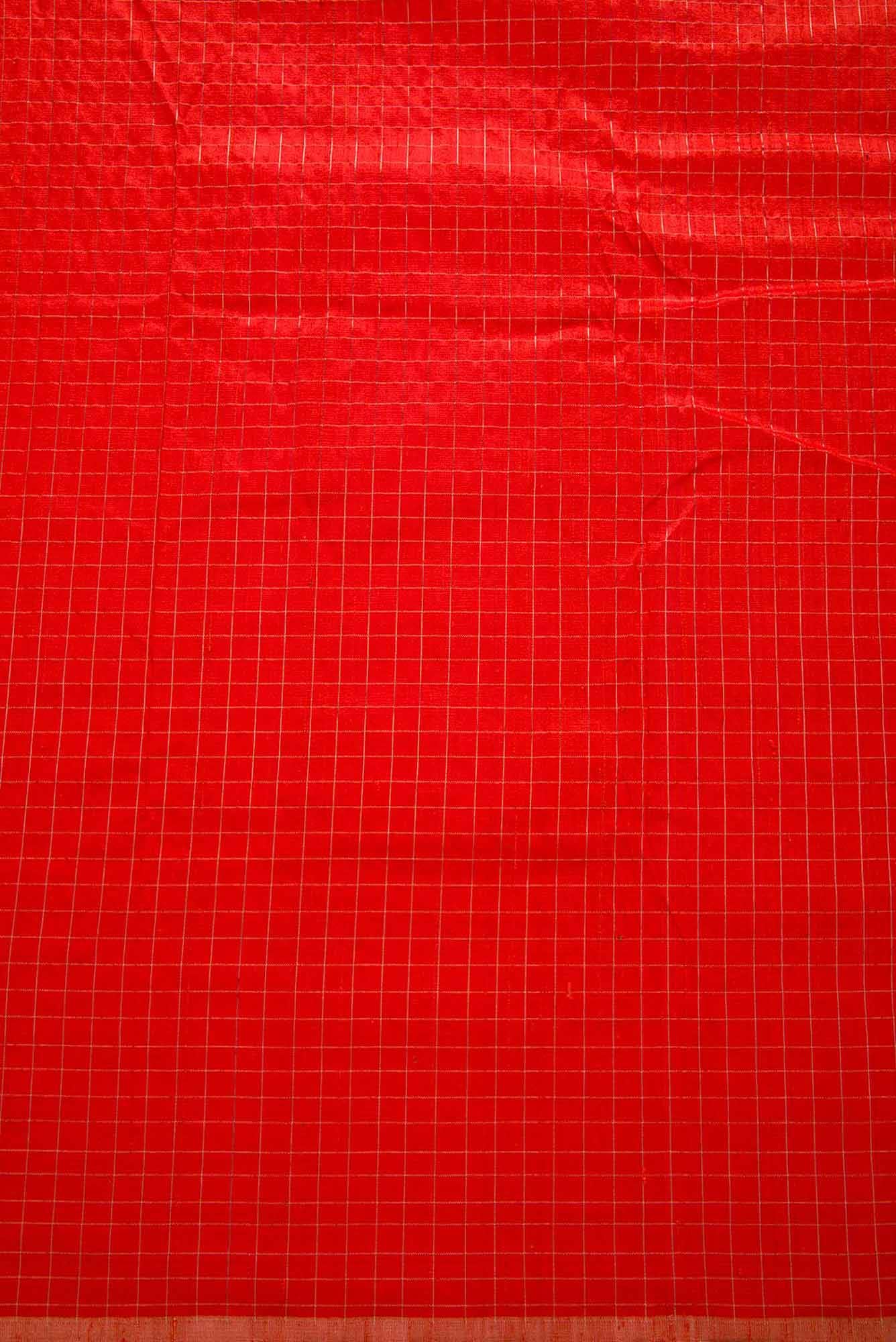 Orange Raw Silk Dress Material