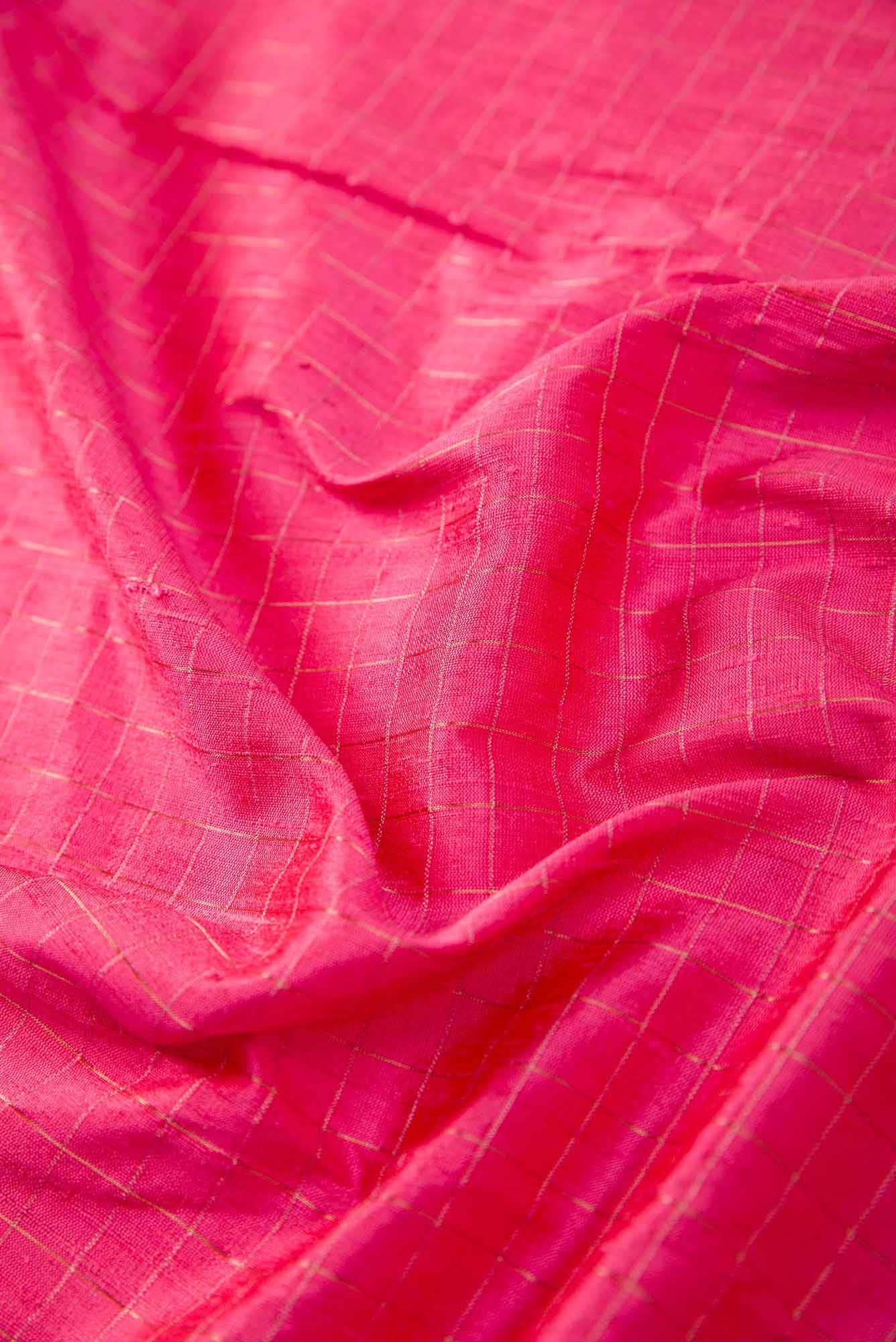 Pink Raw Silk Dress Material