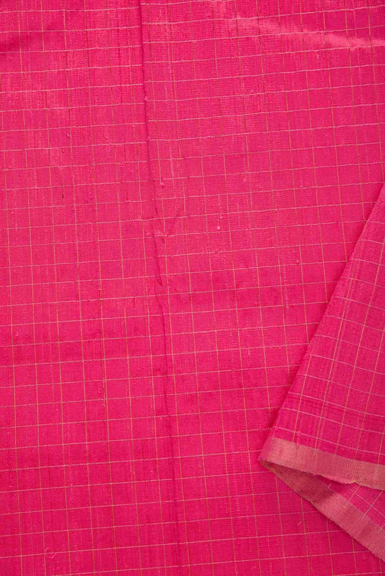 Pink Raw Silk Dress Material