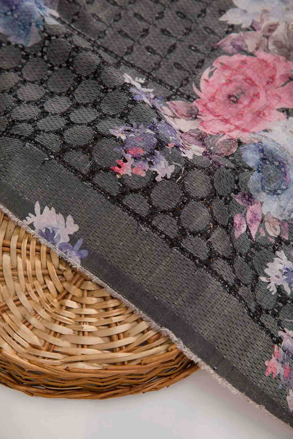 Grey Cotton Dress Material