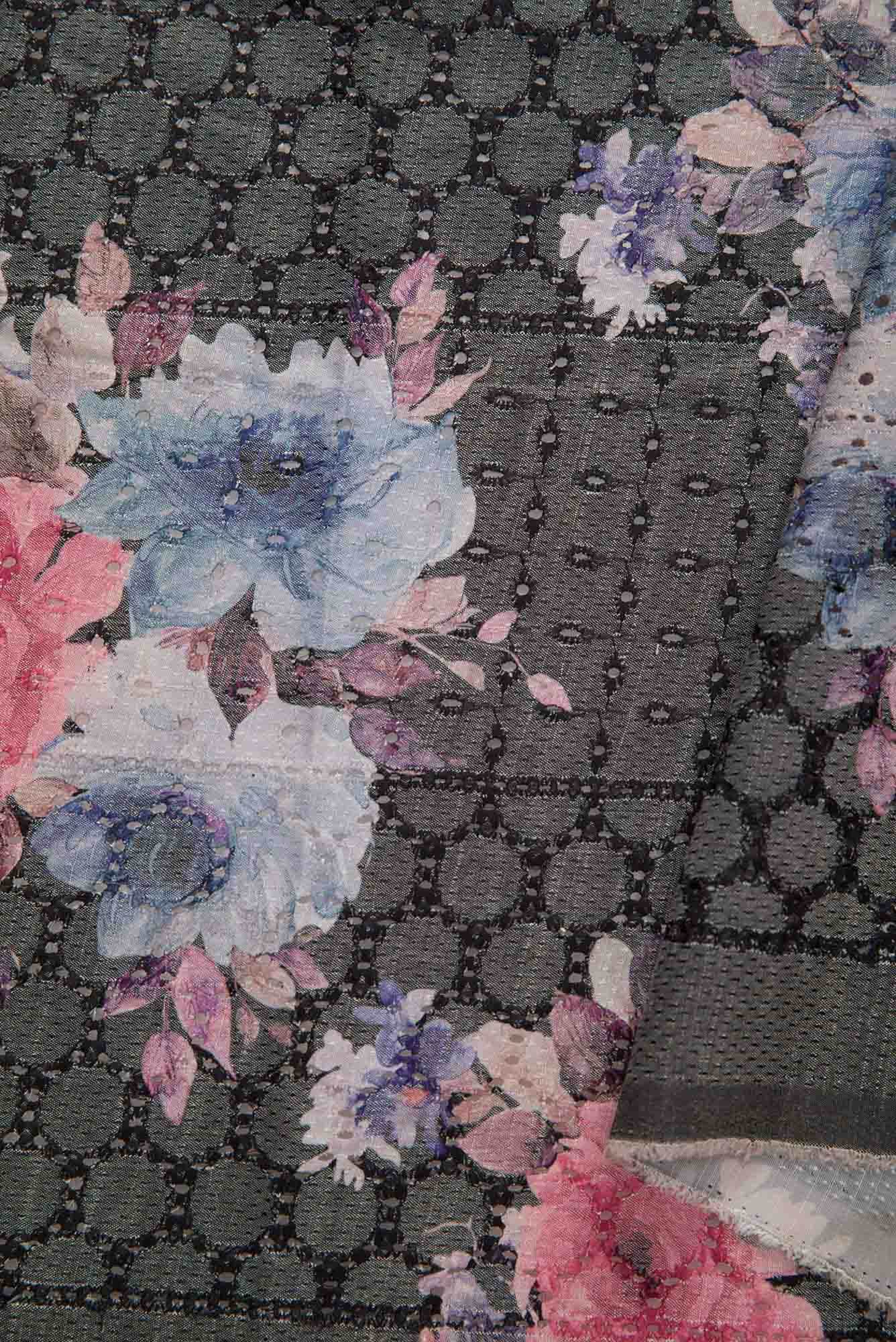 Grey Cotton Dress Material