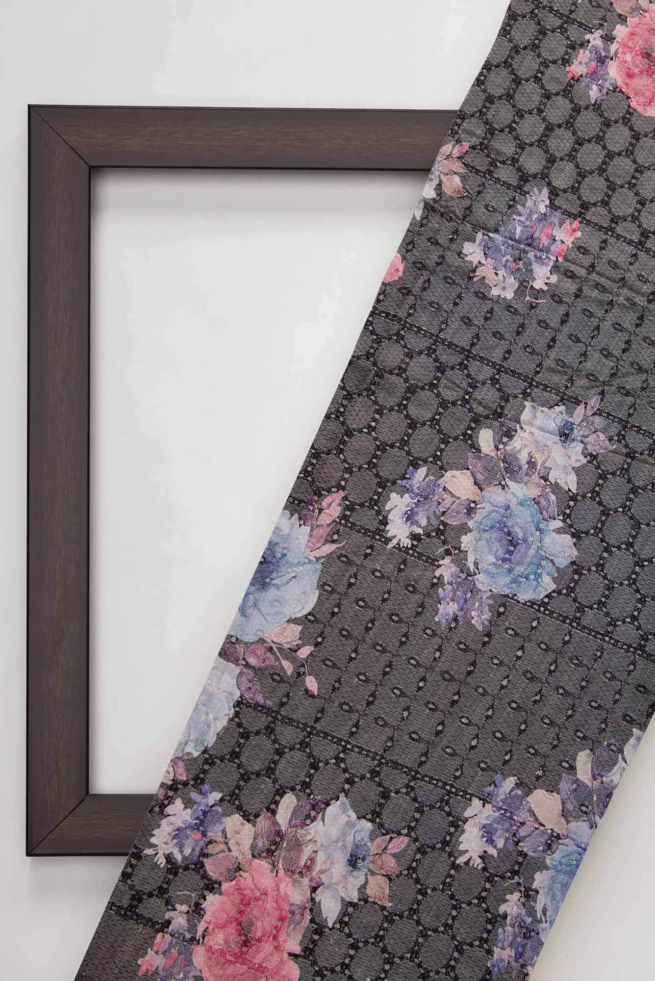 Grey Cotton Dress Material