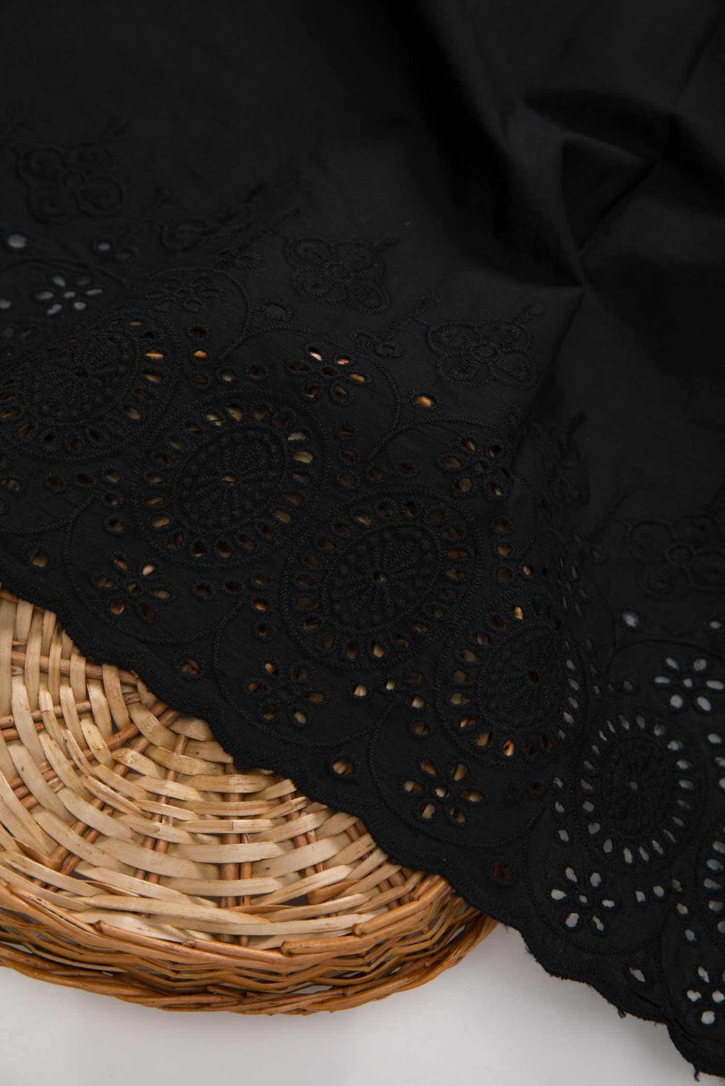 Black Cotton Dress Material