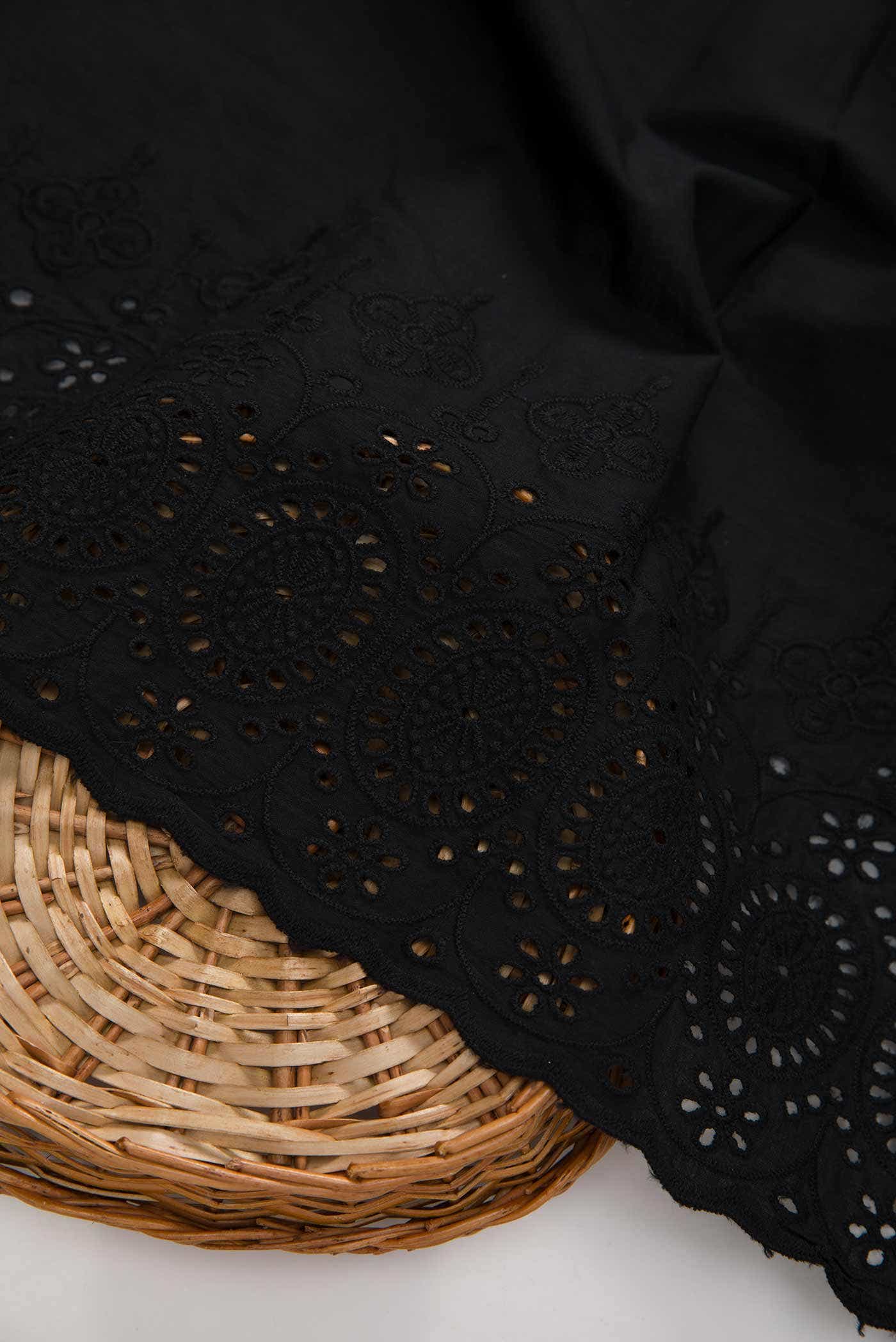Black Cotton Dress Material