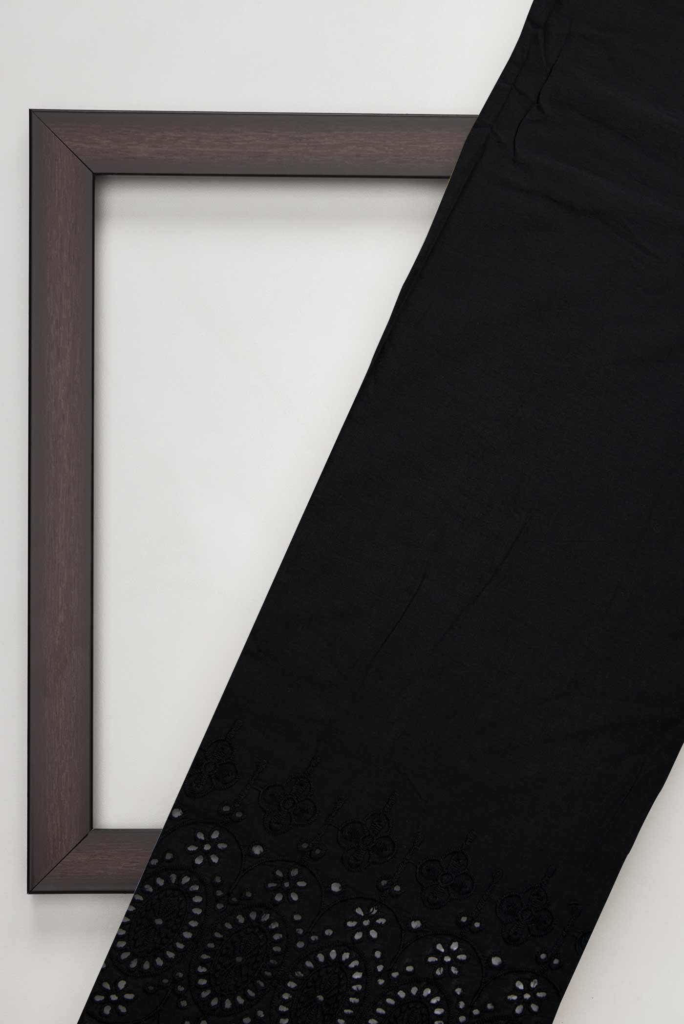 Black Cotton Dress Material