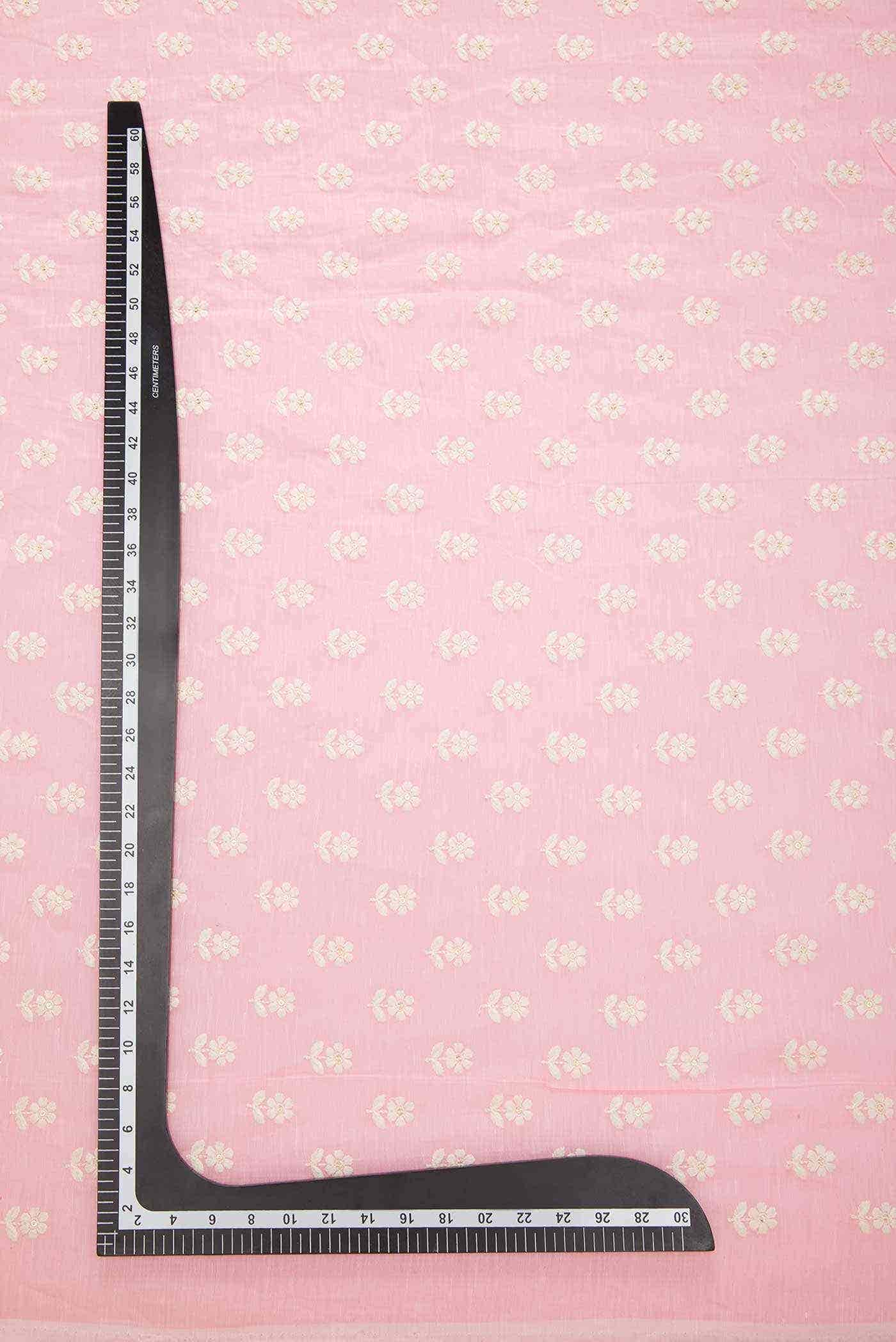 Pink Satin Silk Dress Material