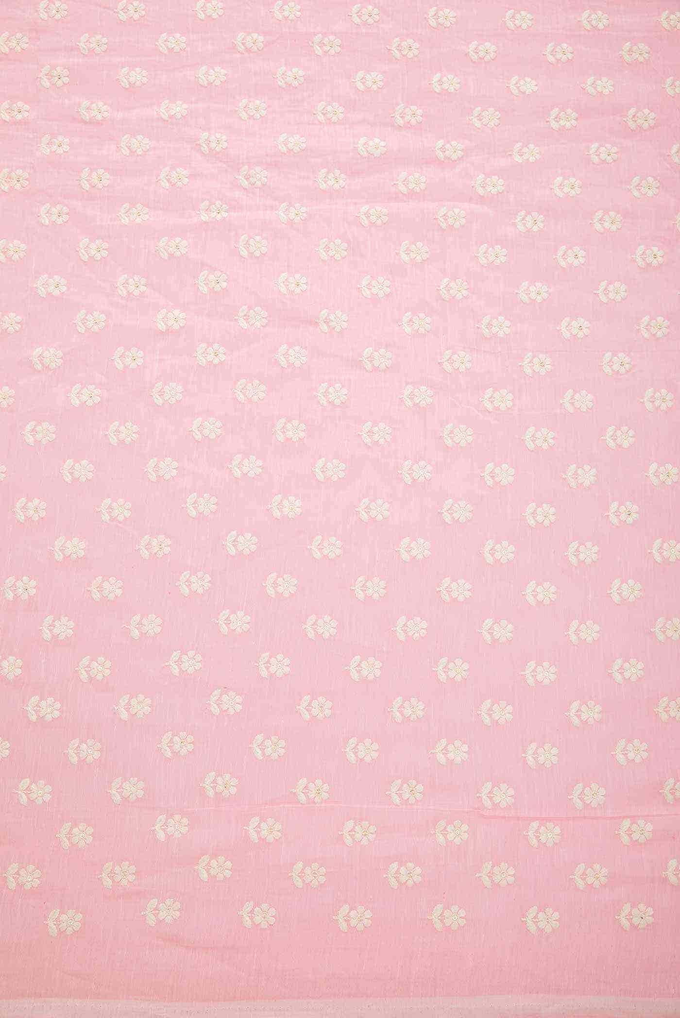 Pink Satin Silk Dress Material
