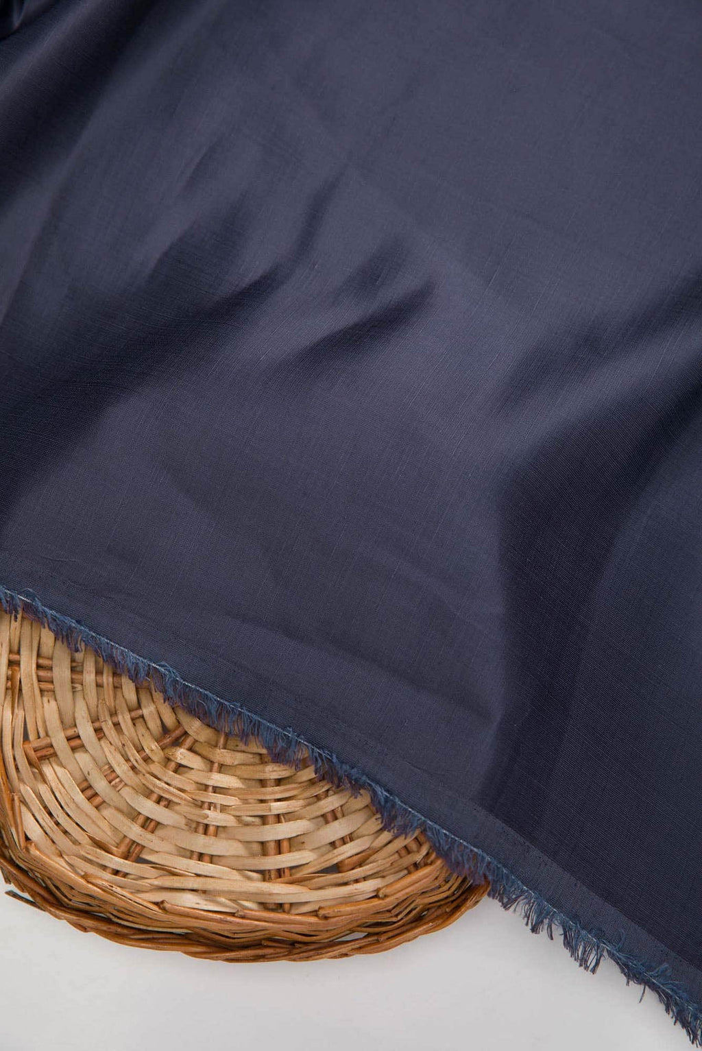 Navy Blue Satin Silk Dress Material