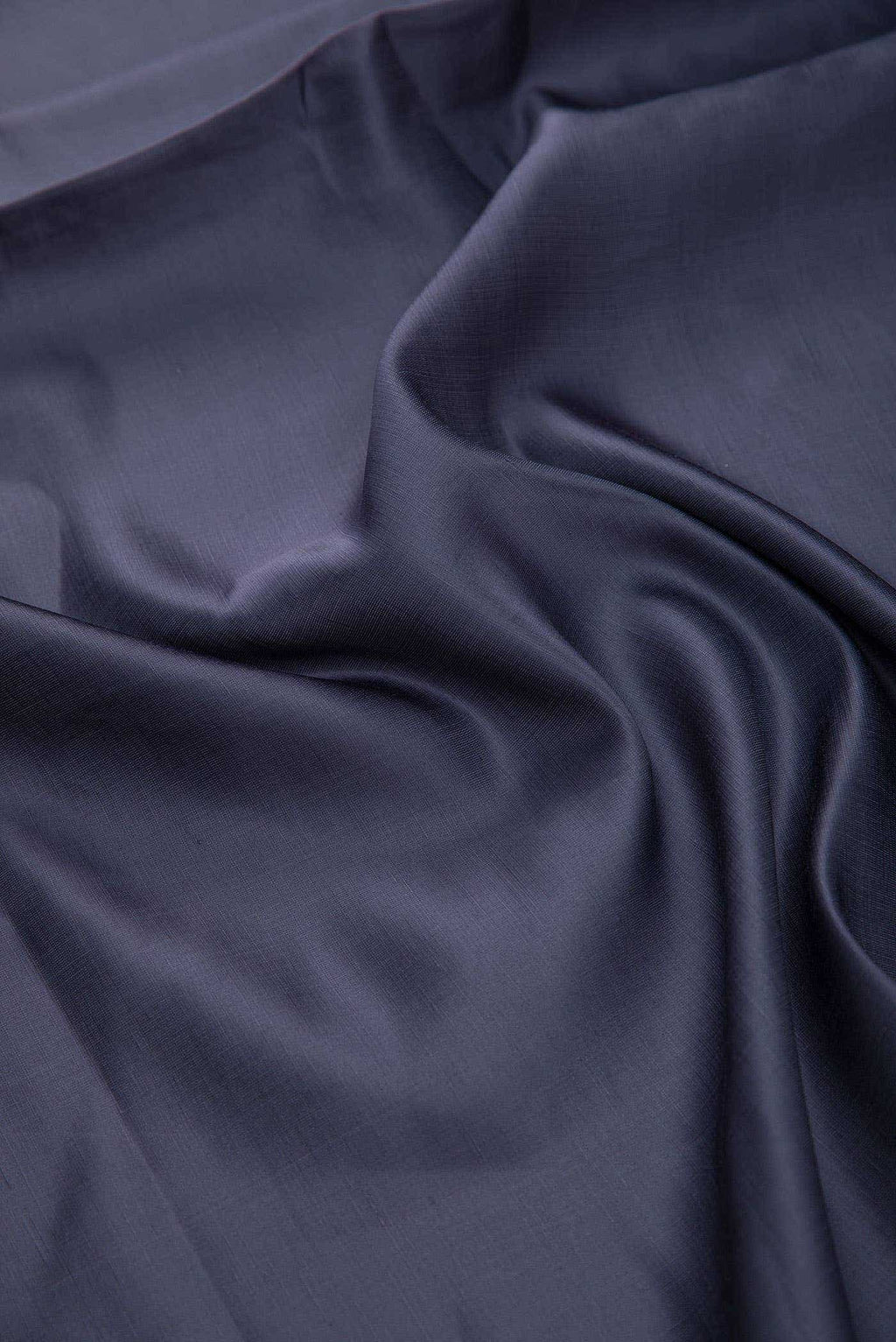 Navy Blue Satin Silk Dress Material