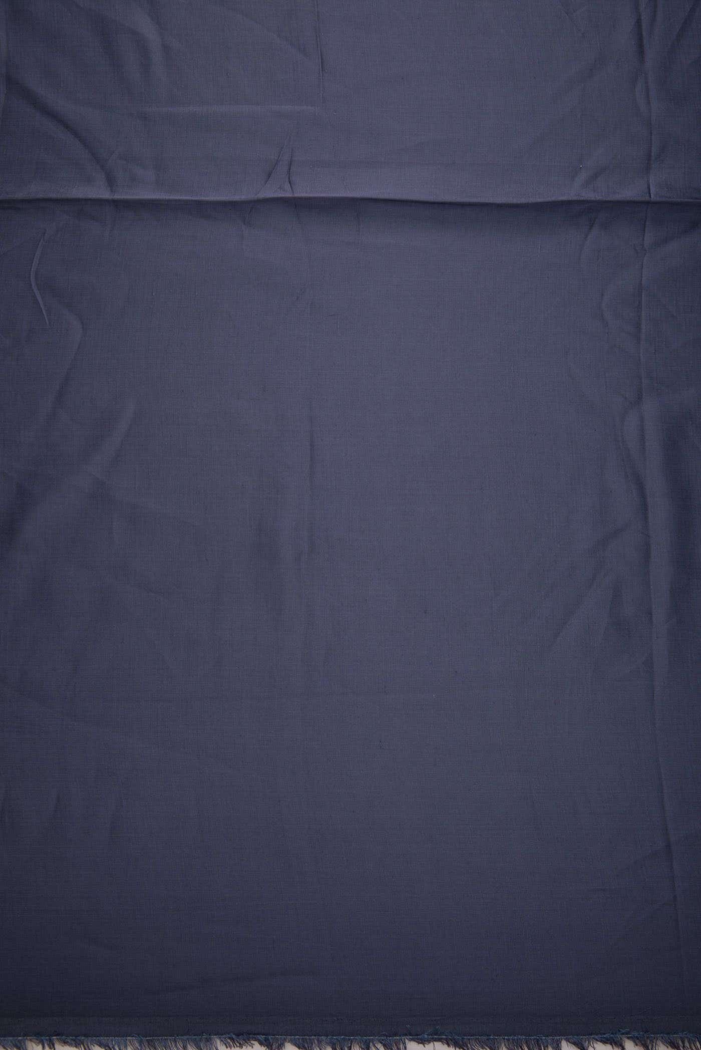 Navy Blue Satin Silk Dress Material