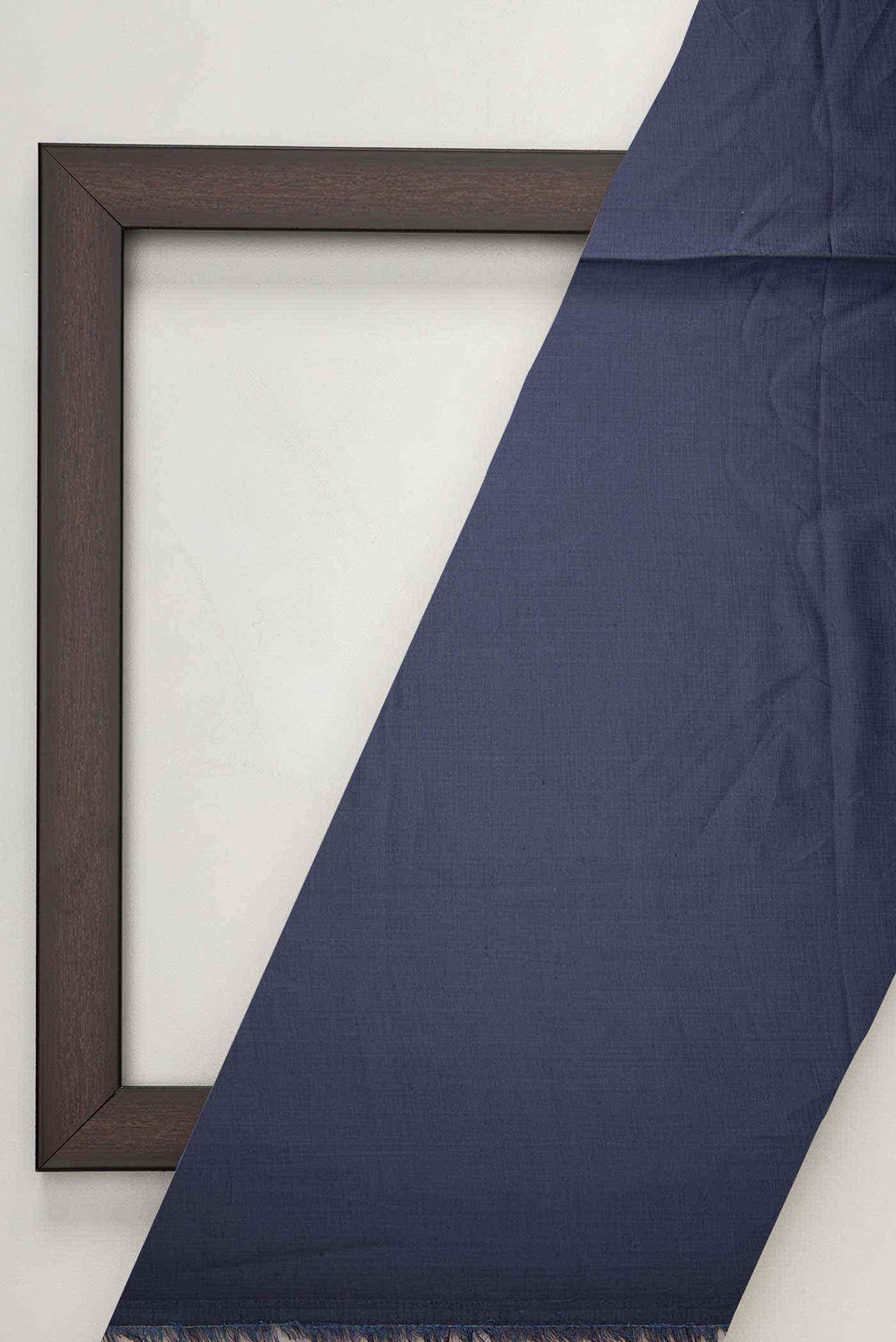 Navy Blue Satin Silk Dress Material