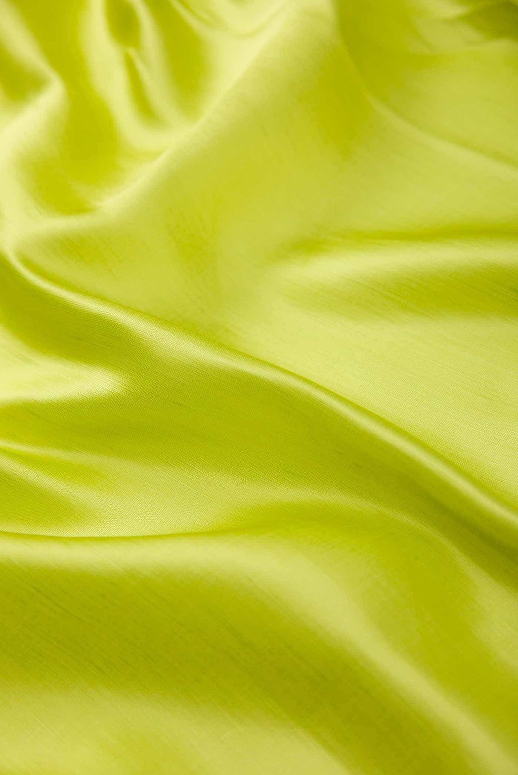 Pista Green Satin Silk Dress Material
