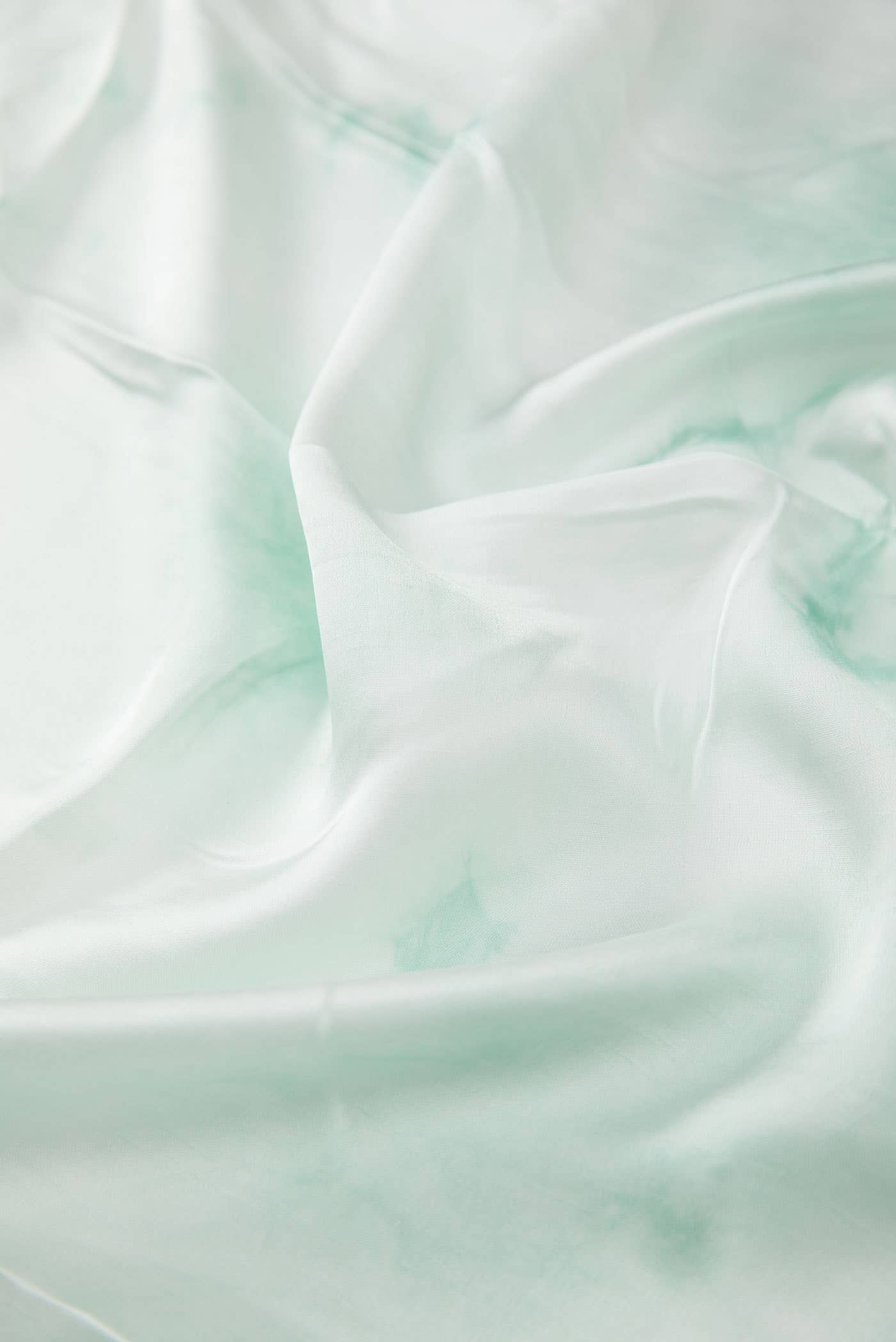 Green and Off White Linen Dress Material