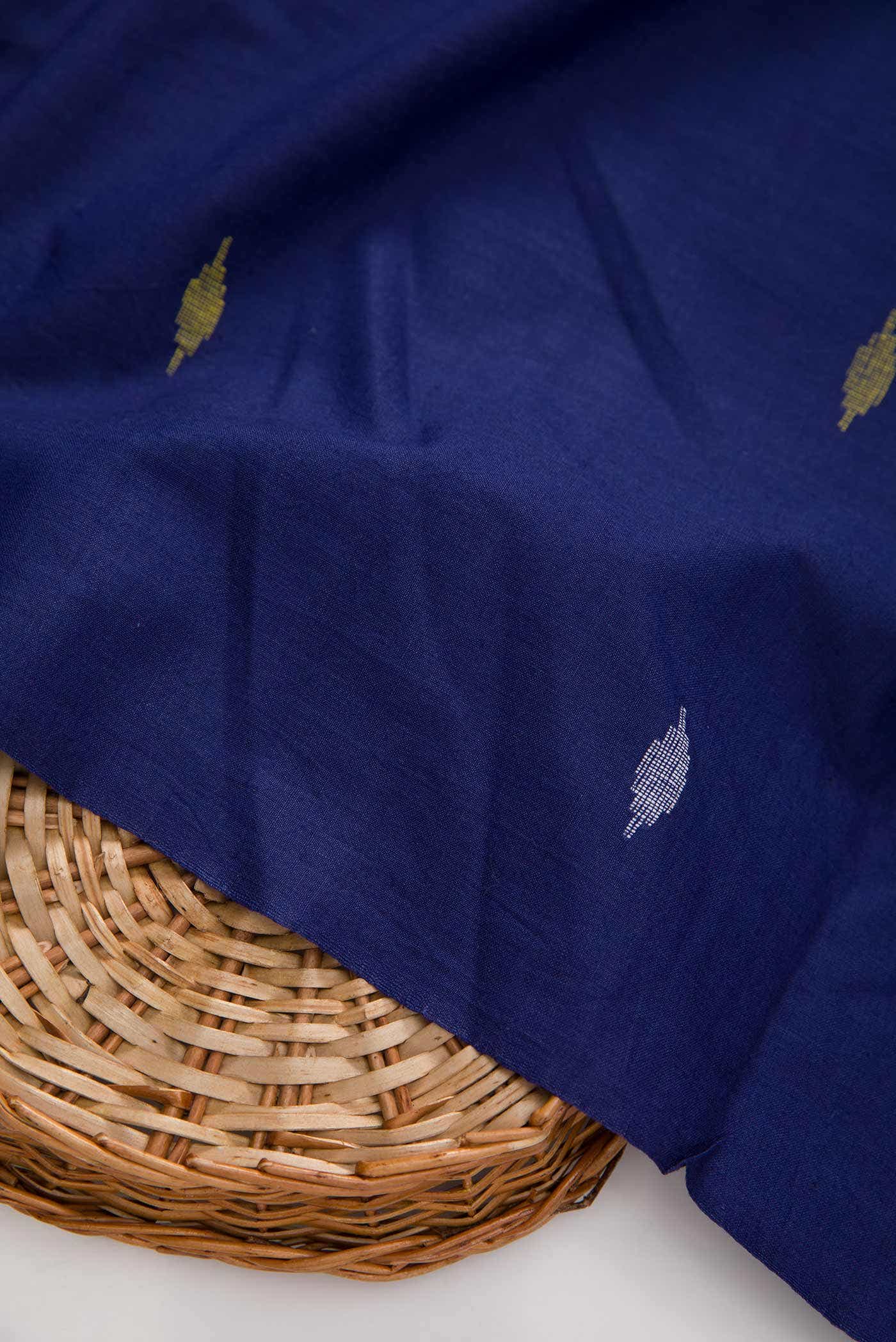 Navy Blue Cotton Dress Material