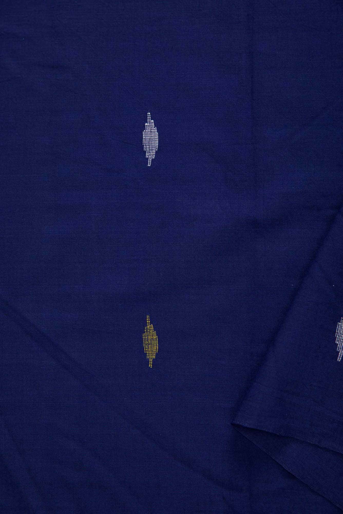 Navy Blue Cotton Dress Material