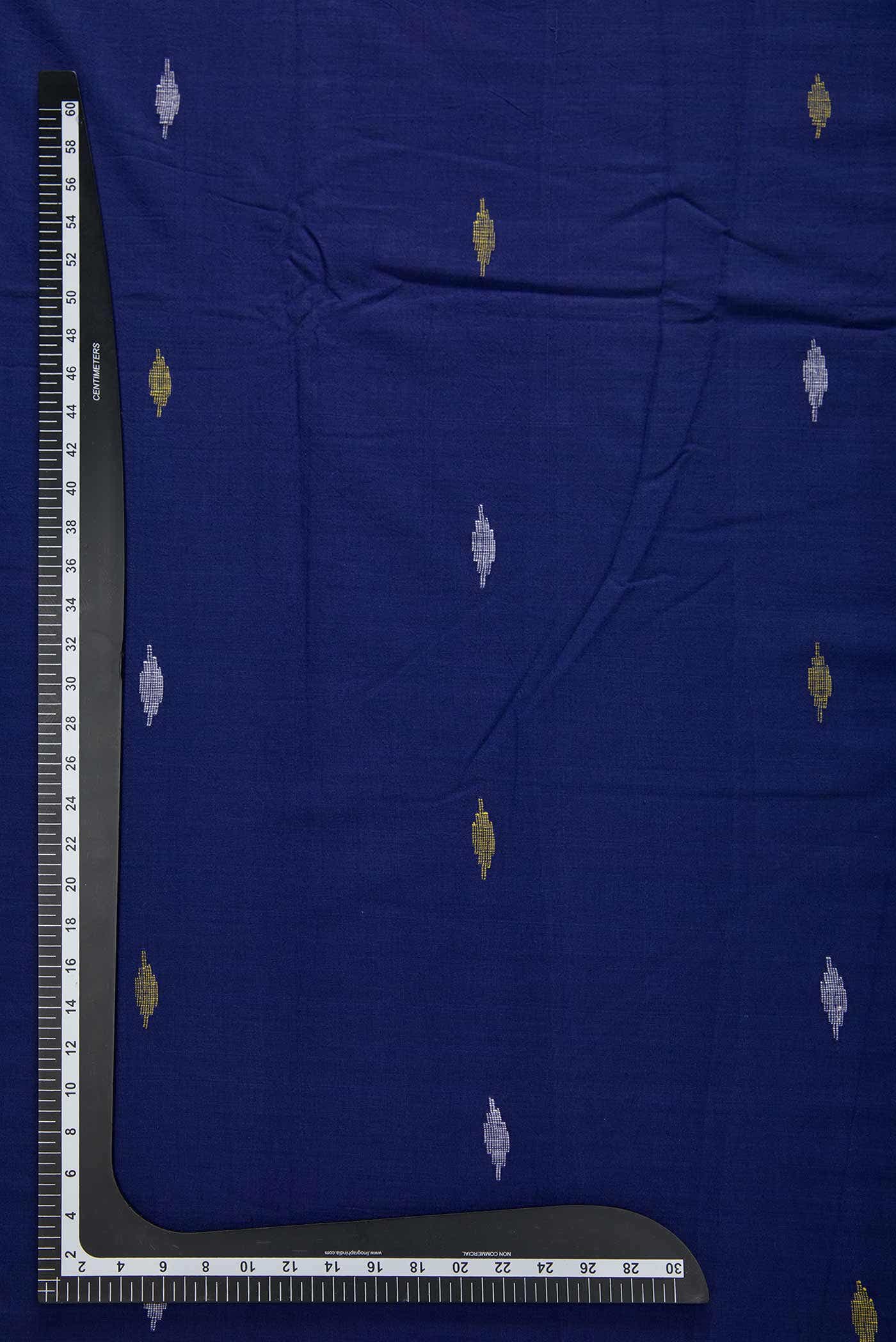 Navy Blue Cotton Dress Material