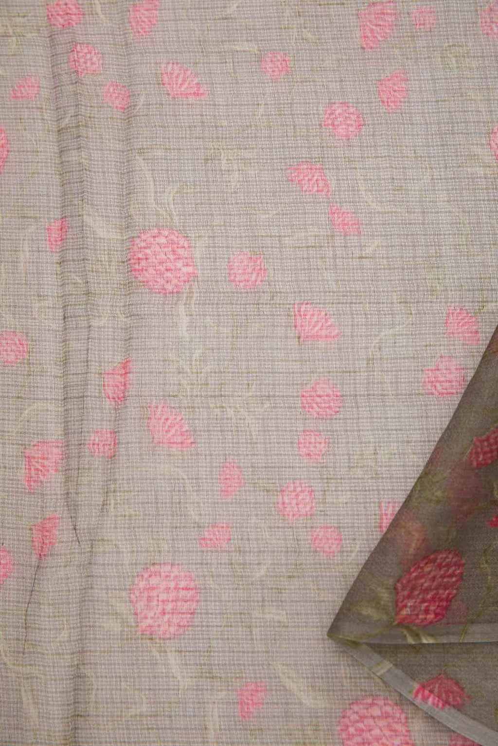 Grey Kota Silk Dress Material