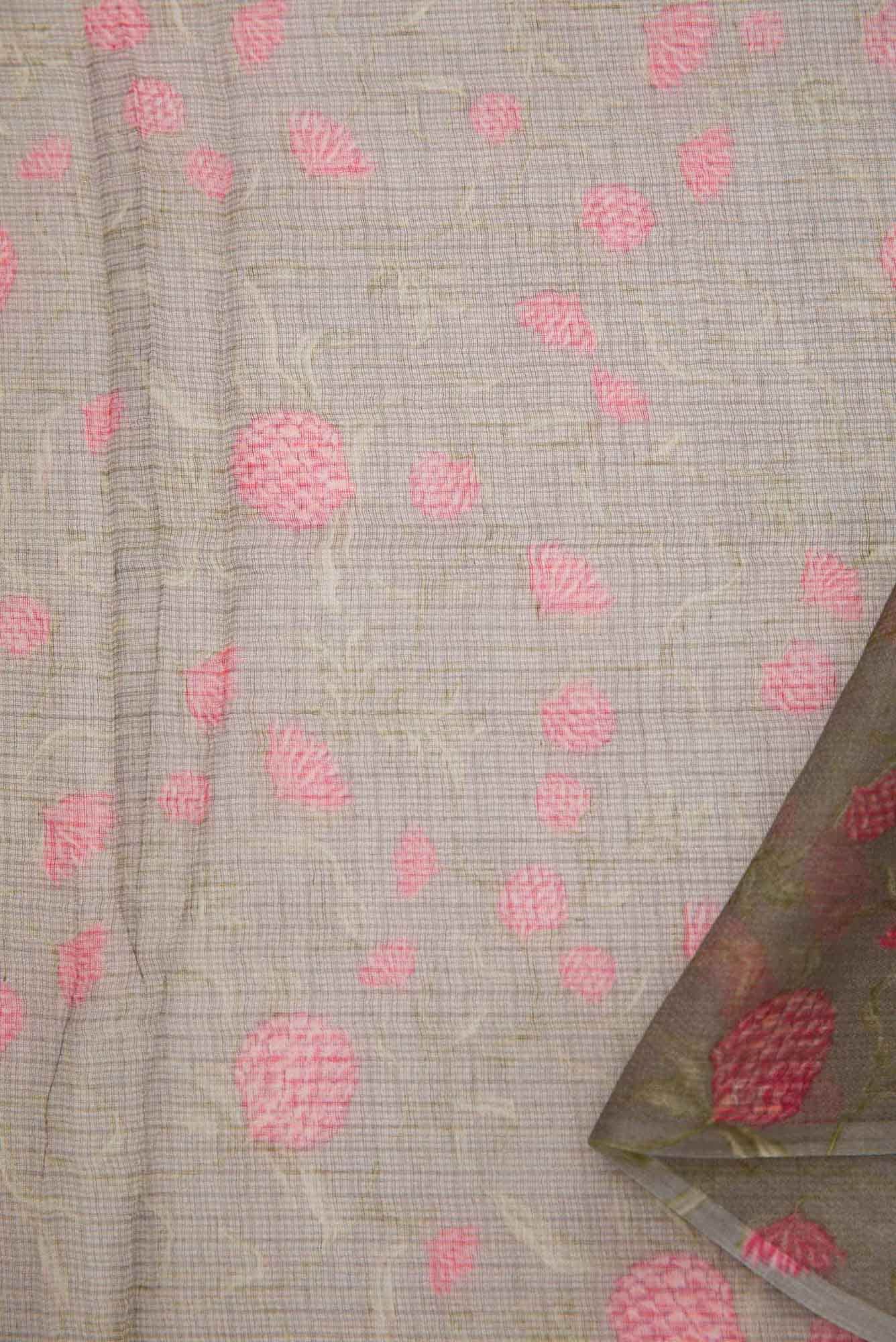 Grey Kota Silk Dress Material