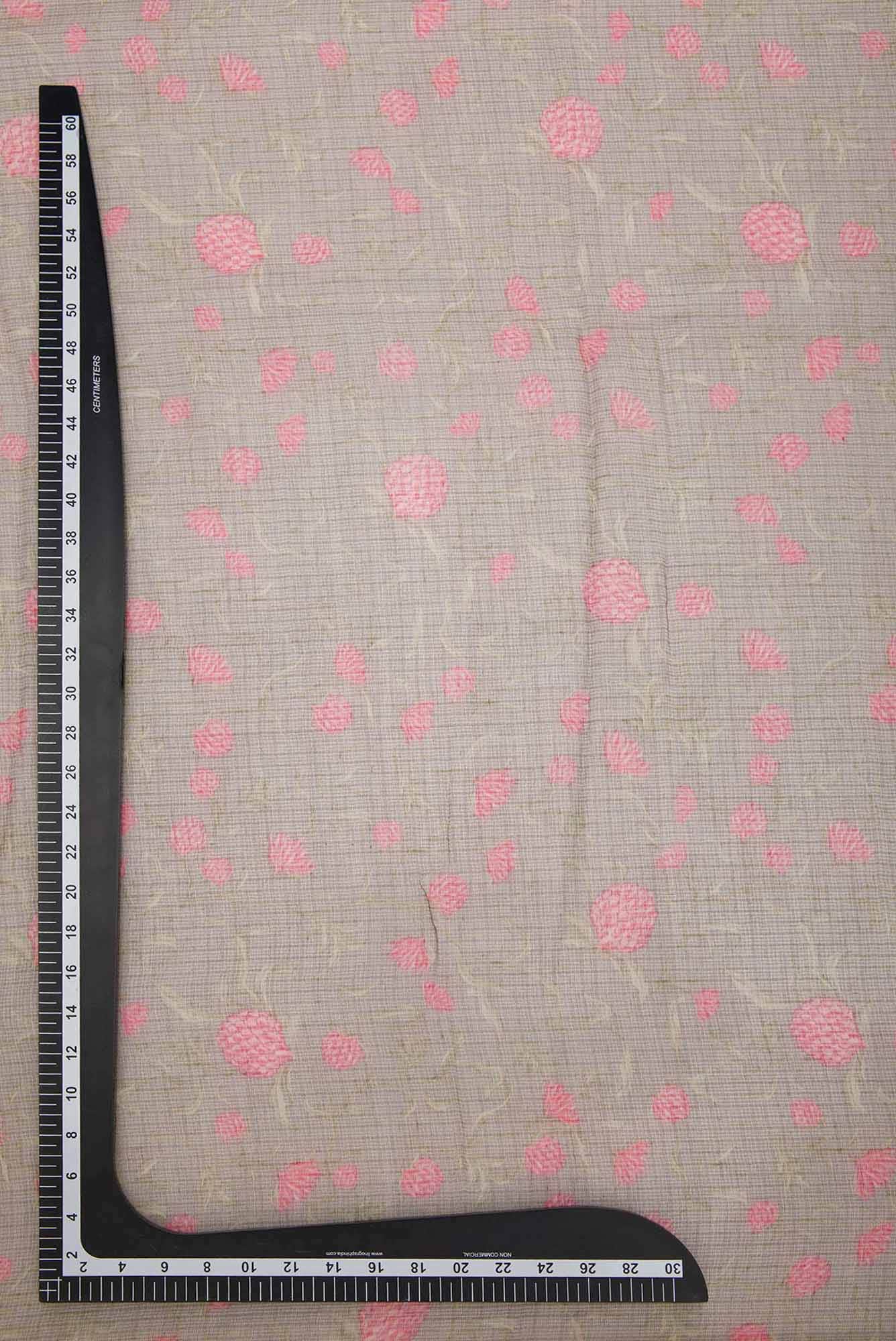 Grey Kota Silk Dress Material