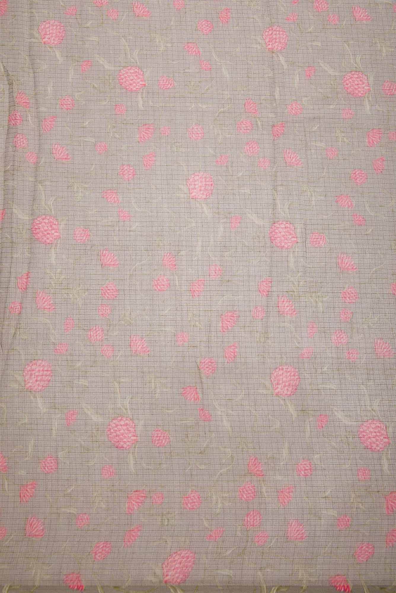 Grey Kota Silk Dress Material