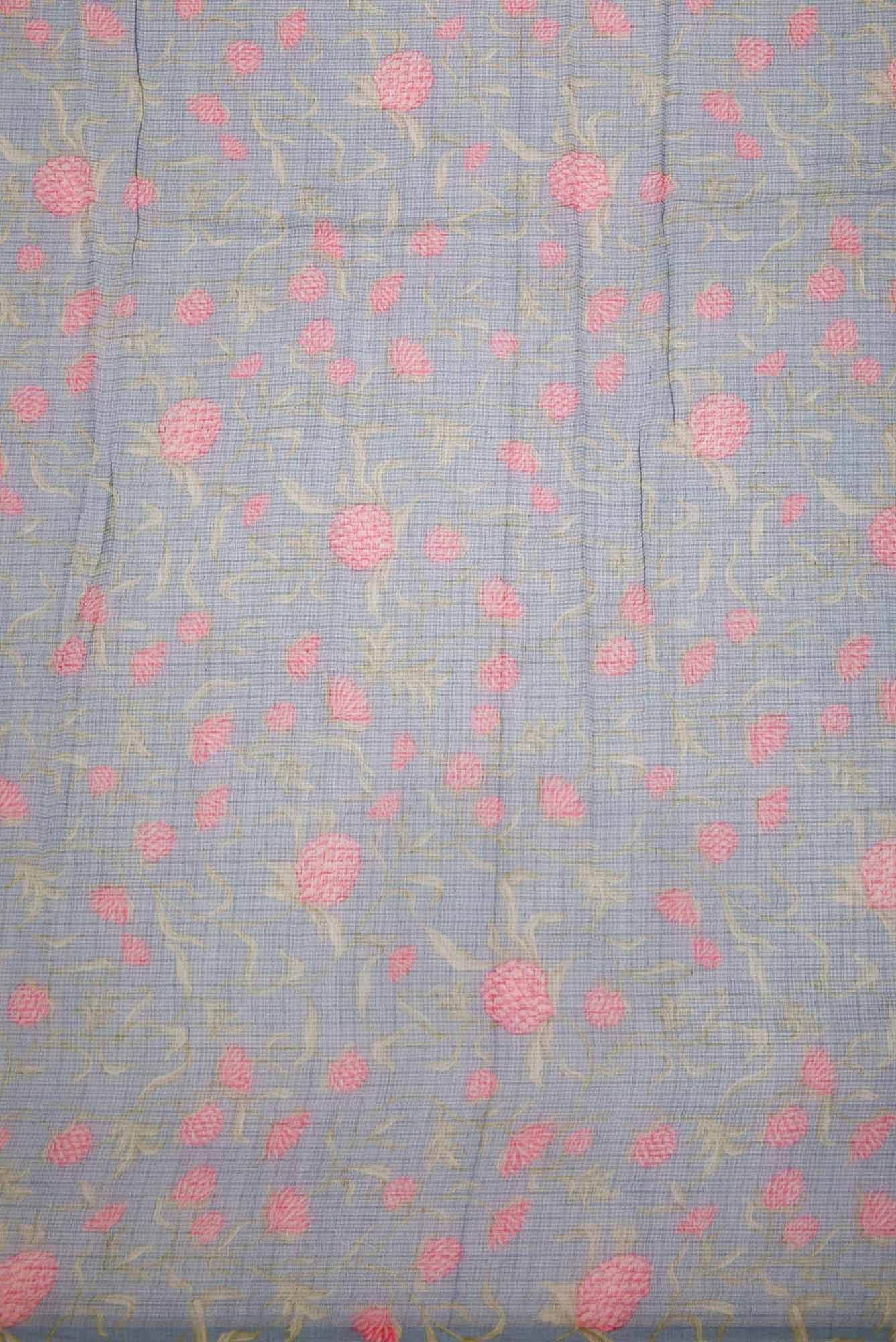 Grey Kota Silk Dress Material