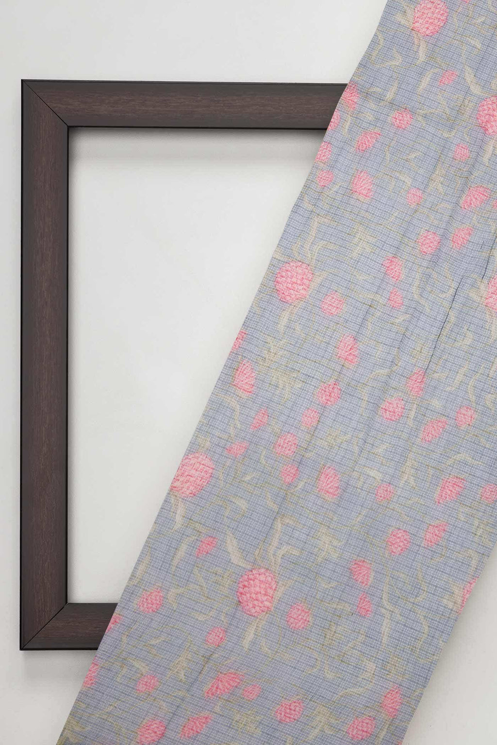 Grey Kota Silk Dress Material