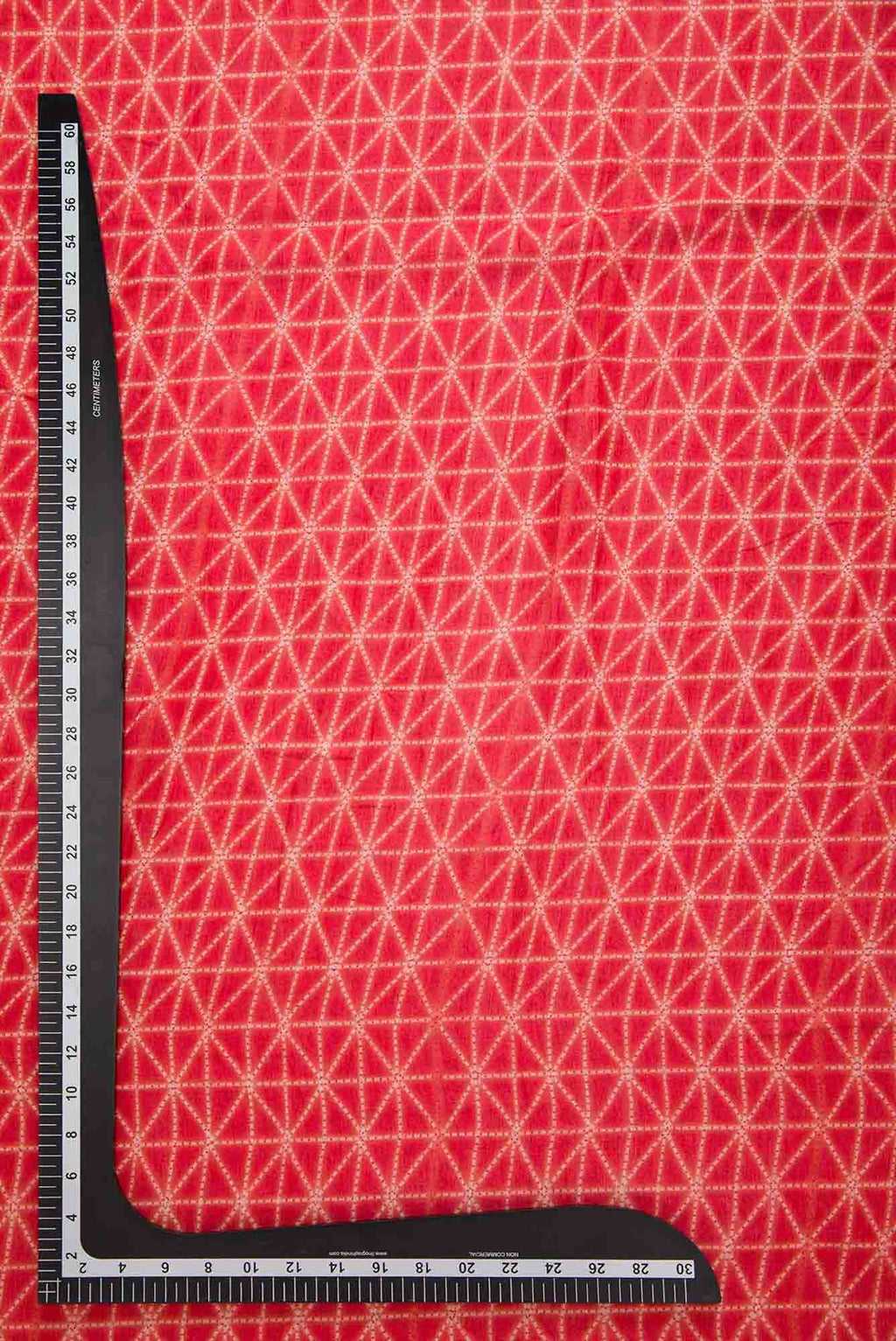 Red Assam Silk Dress Material