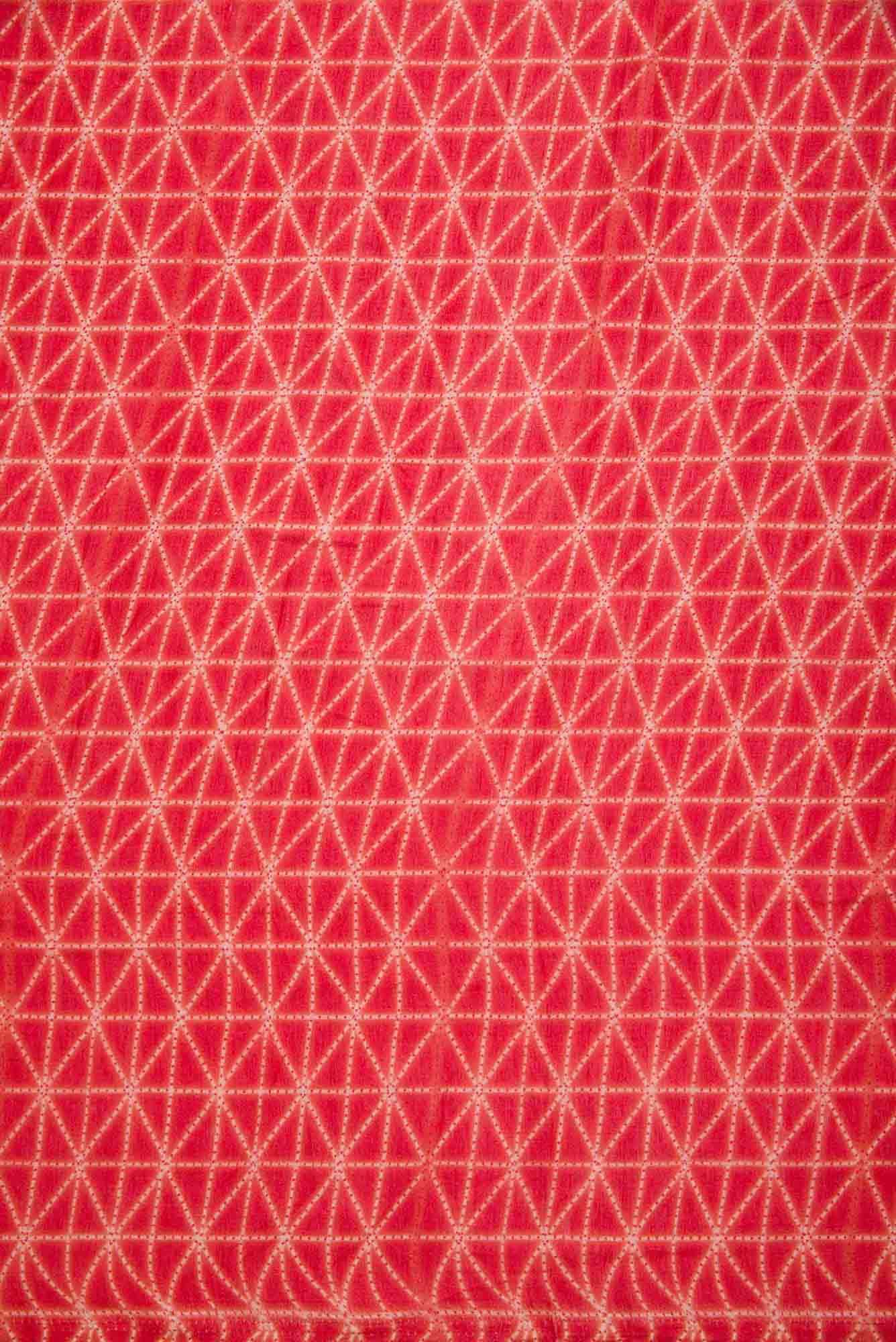 Red Assam Silk Dress Material