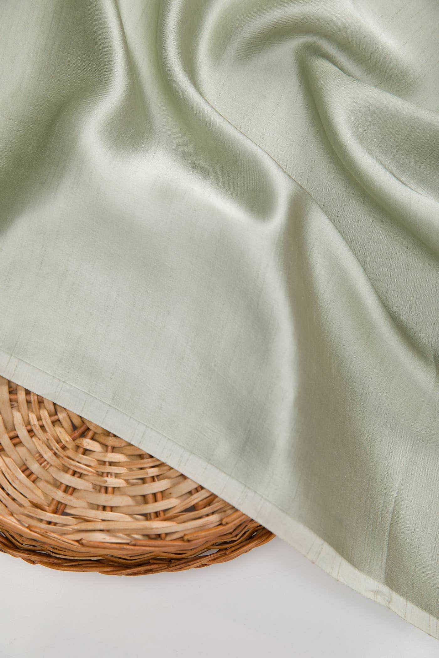 Light Green Satin Silk Dress Material