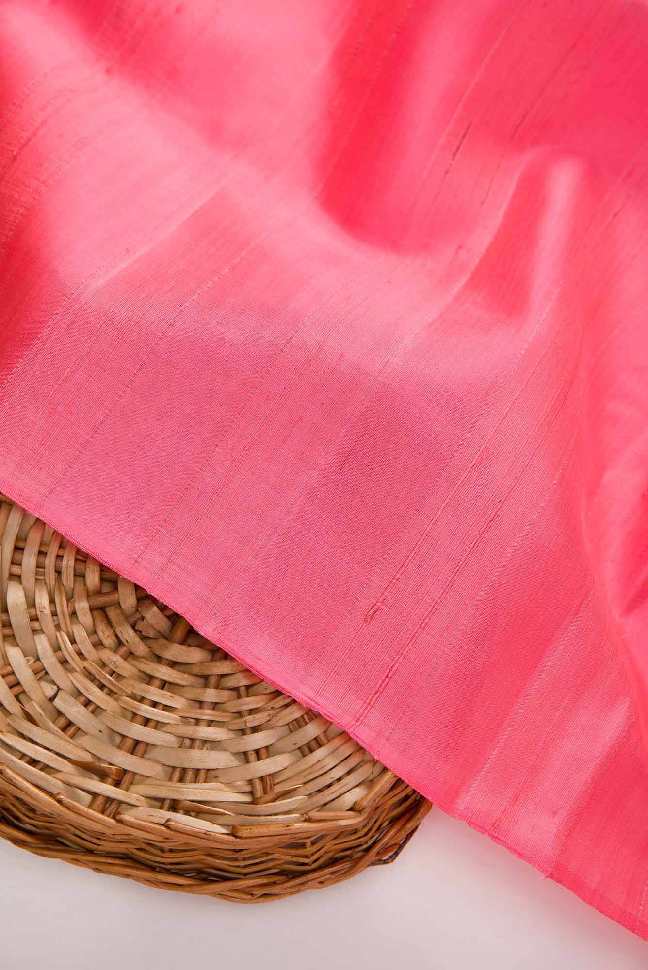 Pink Kanchipuram Silk Dress Material
