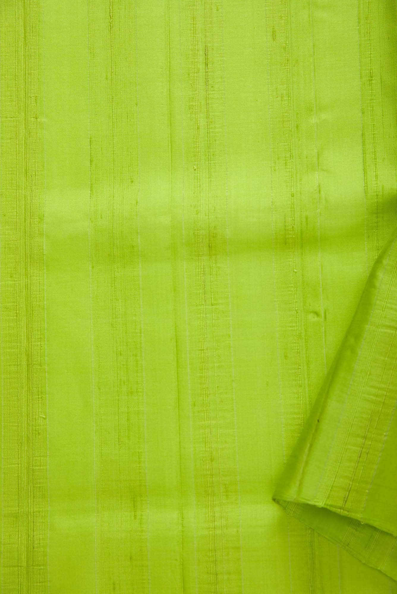 Parrot Green Kanchipuram Silk Dress Material