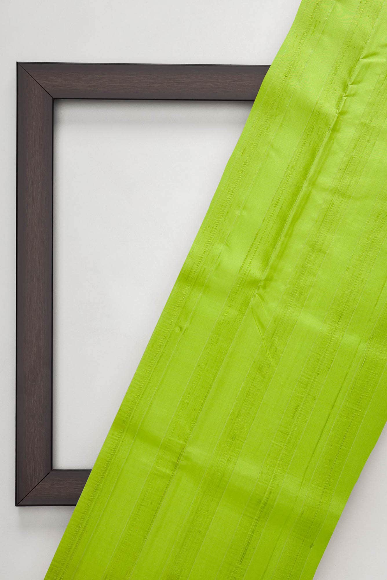 Parrot Green Kanchipuram Silk Dress Material