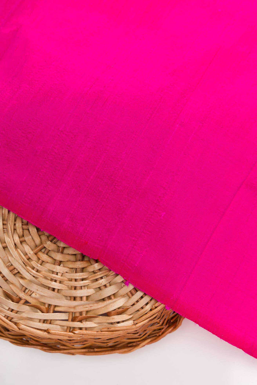 Dark Pink Raw Silk Dress Material
